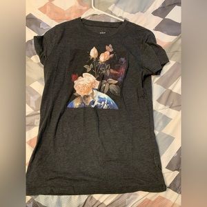 Aeropostale Black flower Shirt